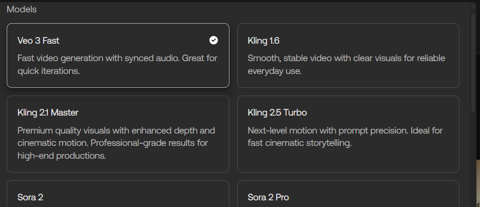 アートリストビデオモデル